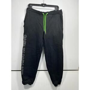 Cash By Cash App Black Joggers Men’s Sz Medium Heavyweight Logo